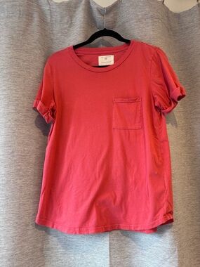 Sol Angeles Red Short Sleeve Pocket Tee
